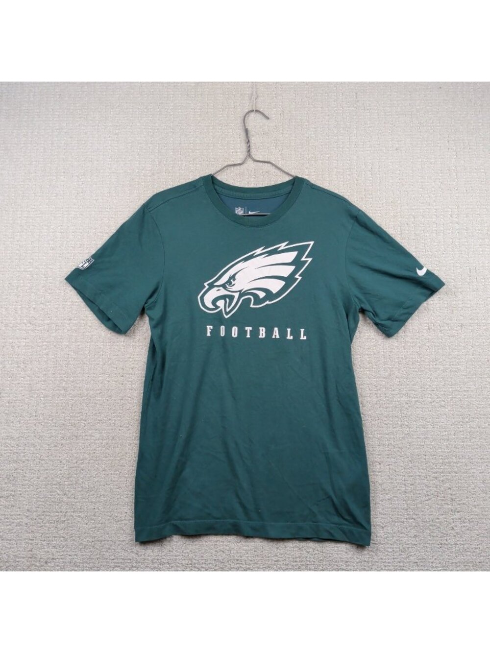 Nike x Philadelphia Eagles NFL Dri-Fit Green logo t shirt Men's Sz S Football